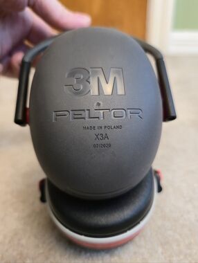 3M Peltor X3 Over the Head Earmuffs Red  X3A